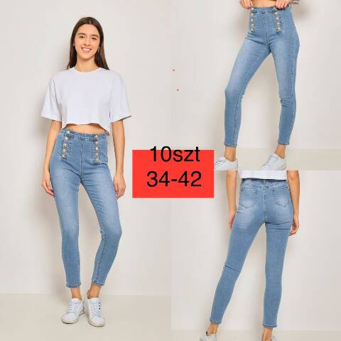 Jeansy damskie 4091 1 kolor 34-42 1