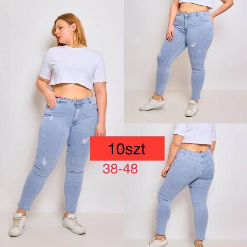 Jeansy damskie 4092 1 kolor 38-48 1