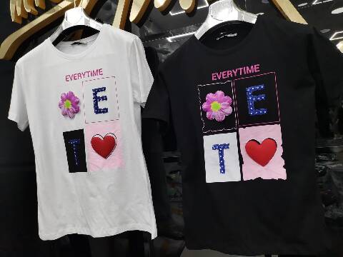 Bluzka damskie 4555 1 Kolor S-L (towar tureckie)