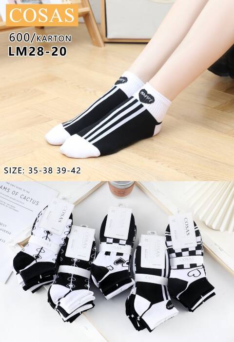 Skarpety damskie LM28-20 Mix Kolor 35-42 1