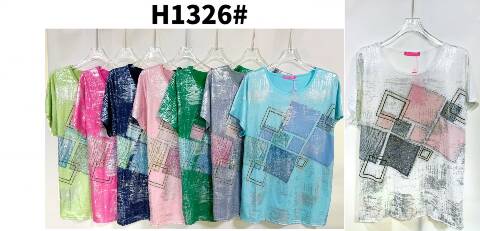 Bluzka damskie H1326 Mix Kolor M-3XL 1