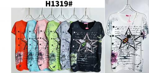 Bluzka damskie H1319 Mix Kolor M-3XL 1