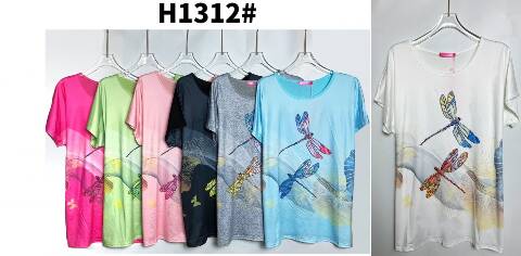 Bluzka damskie H1312 Mix Kolor M-3XL 1