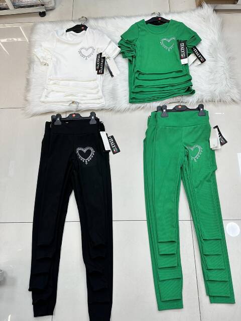 Komplet dziewczęcy 5862 1 kolor 4-14 1