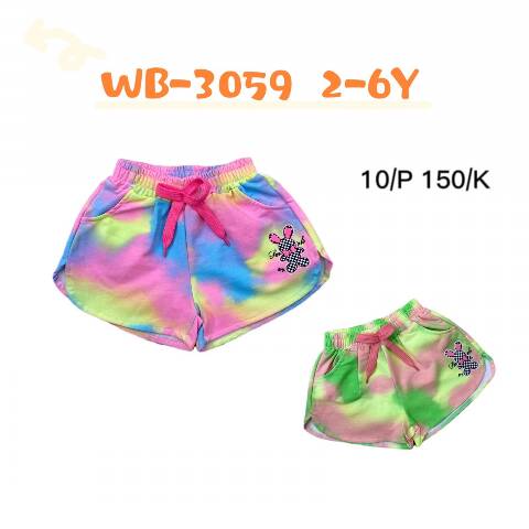 Szorty dziewczęcy WB-3059 Mix kolor 2-6 1