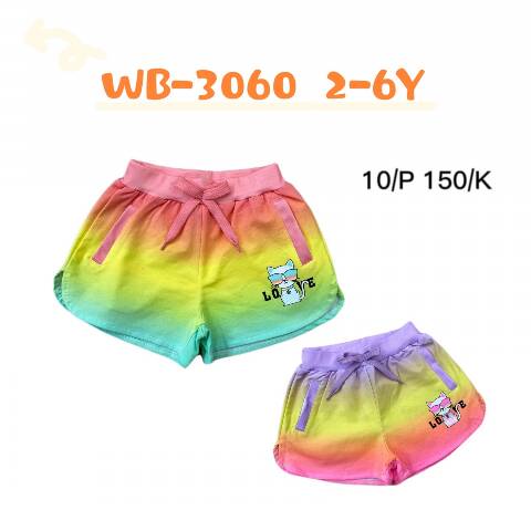 Szorty dziewczęcy WB-3060 Mix kolor 2-6 1