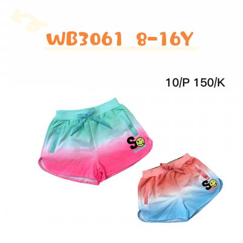 Szorty dziewczęcy WB-3061 Mix kolor 8-16