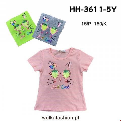 Bluzka dziewczęcy HH-361 Mix kolor 1-5 1