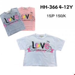 Bluzka dziewczęcy HH-366 Mix kolor 4-12