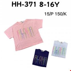  Bluzka dziewczęcy HH-371 Mix kolor 8-16