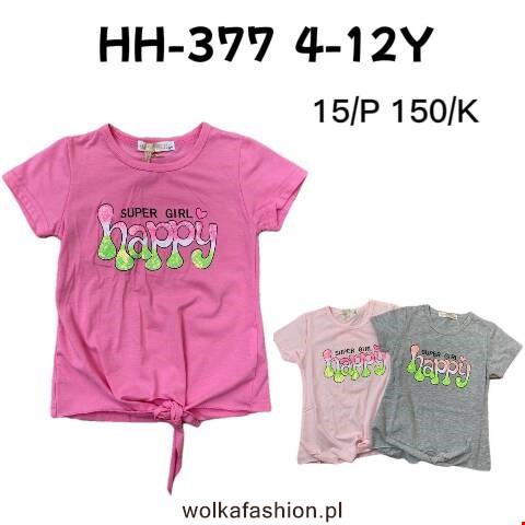 Bluzka dziewczęcy HH-377 Mix kolor 4-12