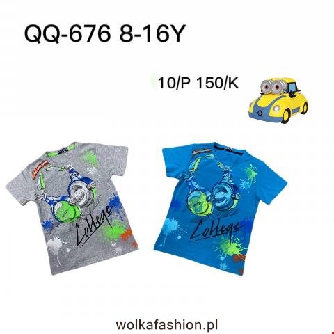 Bluzka chłopięca QQ-676 Mix kolor 8-16 1