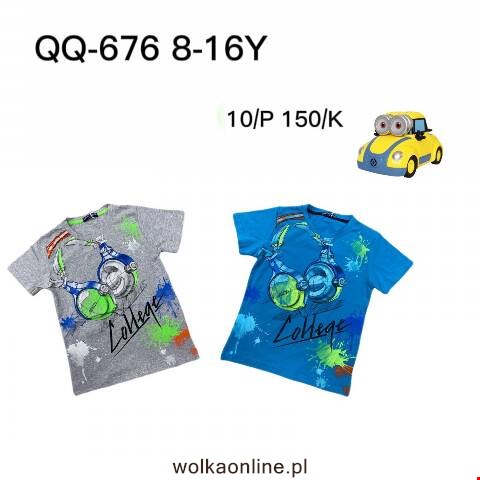 Bluzka chłopięca QQ-676 Mix kolor 8-16