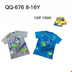 Bluzka chłopięca QQ-676 Mix kolor 8-16