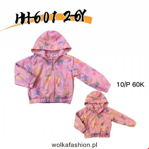 Kurtka wiosena dziewczęca HH601 Mix kolor 2-6