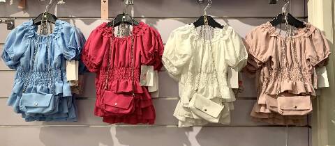 Bluzka dziewczęca 5908 1 kolor 4-14