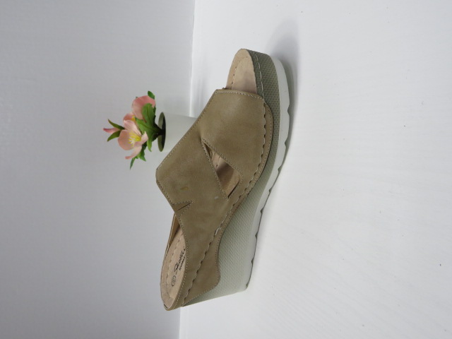 Klapki Damskie 0611 BEIGE 36-41 1
