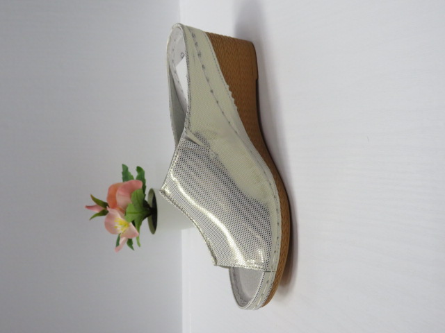 Klapki Damskie 7AA222 SILVER 36-41 1
