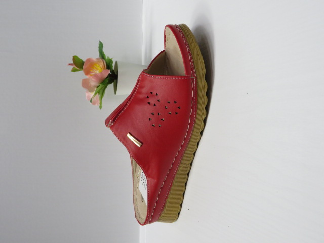Klapki Damskie 7AA229 RED 36-41