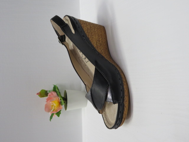 Czółenka damskie 7AA227 BLACK/SILVER 36-41 1