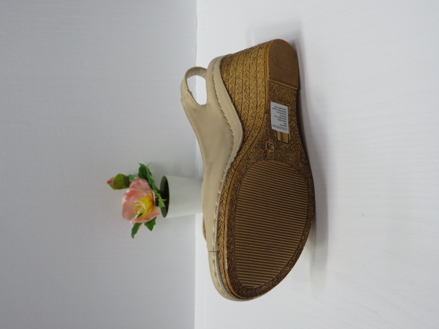Czółenka damskie 7AA227 BEIGE/GOLD 36-41 2