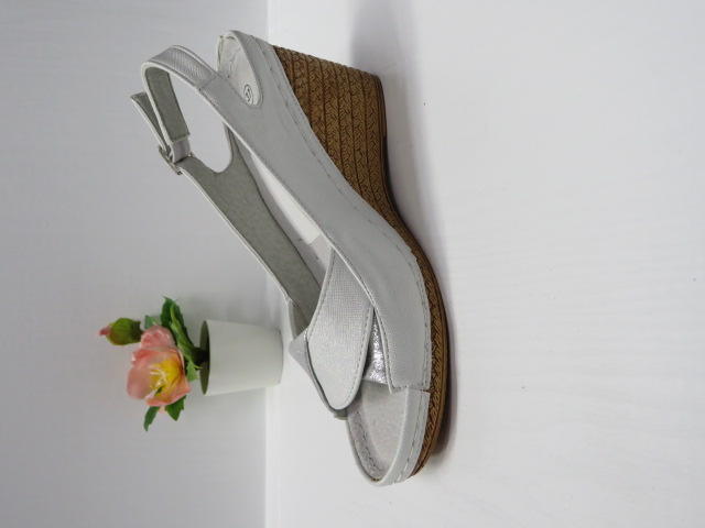 Czółenka damskie 7AA227 SILVER 36-41 1