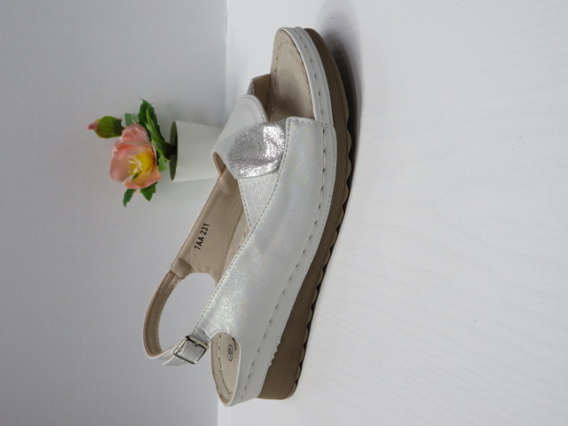 Sandały damskie 7AA231 SILVER 36-41