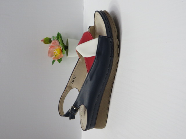 Sandały damskie 7AA231 NAVY/RED 36-41