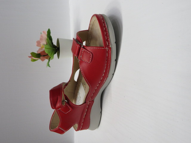 Sandały damskie 7AA235 RED 36-41 1