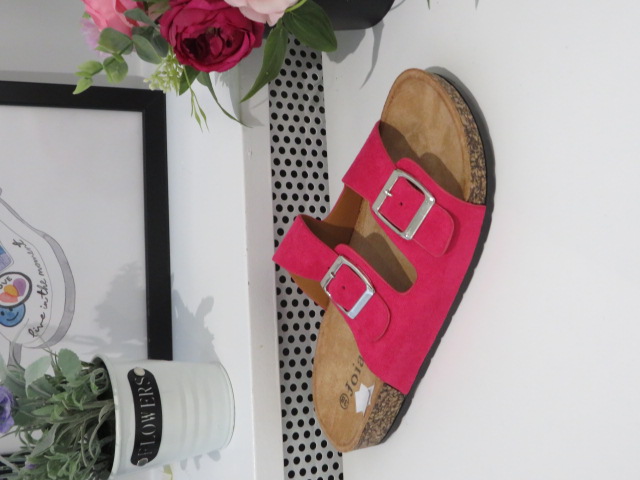 Klapki Damskie W87 FUSHIA 36-41