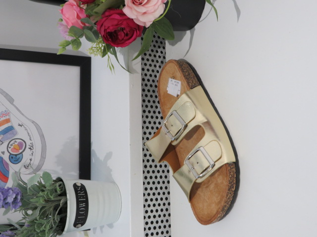 Klapki Damskie W87 GOLD 36-41