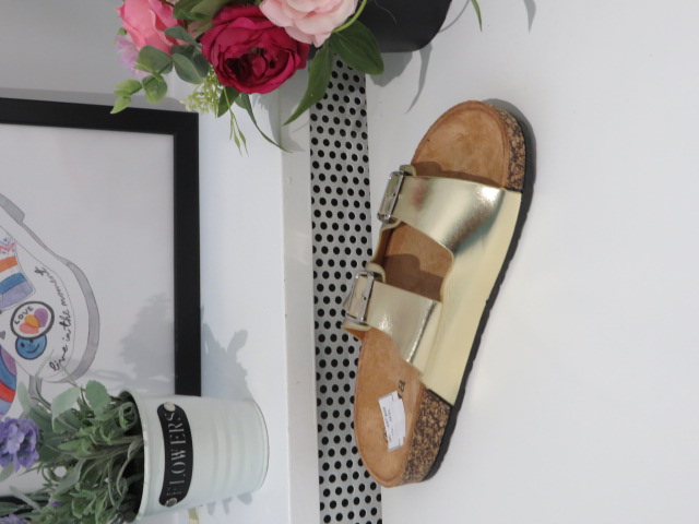 Klapki Damskie W87 GOLD 36-41 1