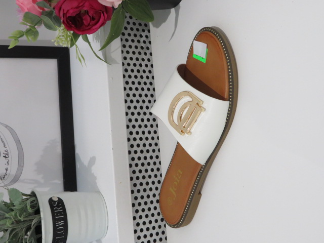 Klapki Damskie W98 WHITE 36-41