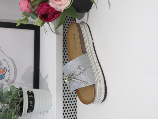 Klapki Damskie TL8-89 SILVER 36-41 1