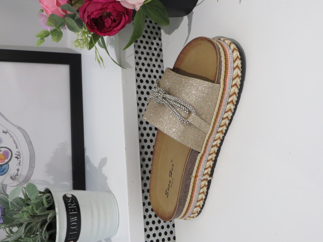 Klapki Damskie TL8-89 GOLD 36-41 1