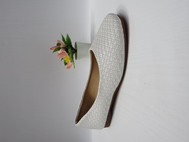 Baleriny Damskie 776 WHITE 36-41
