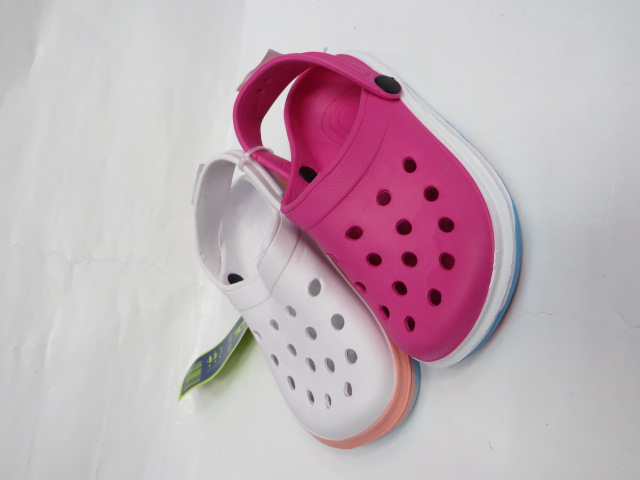 Kapcie Dziecięce F917 WHITE BLACK.FUXIA.RED 30-33