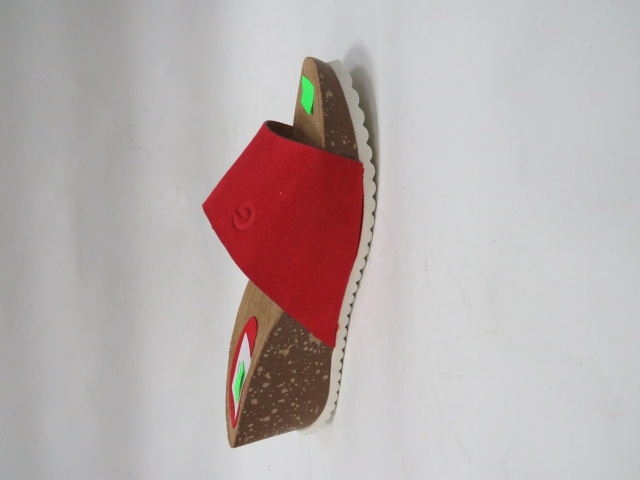 Klapki Damskie 8282 RED 36-41