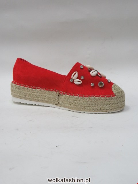 Baleriny Damskie 6804-5 RED 36-41 1