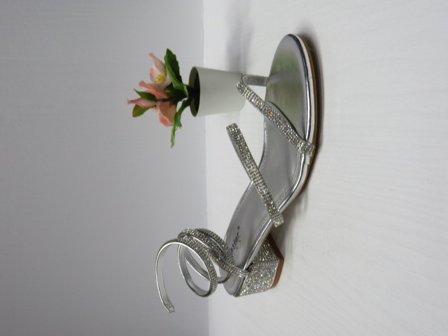 Sandały damskie LL280 SILVER 36-41