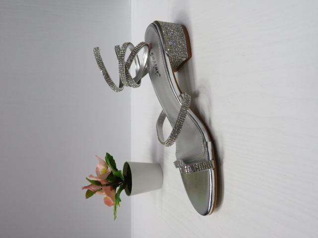 Sandały damskie LL280 SILVER 36-41 1