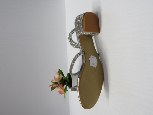 Sandały damskie LL280 SILVER 36-41 2