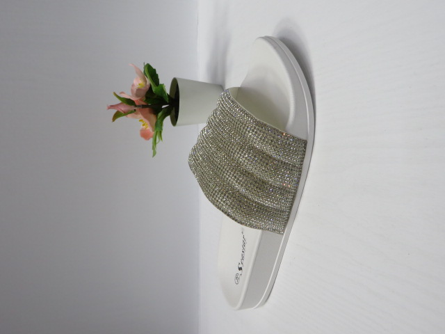 Klapki Damskie CK265 WHITE 36-41