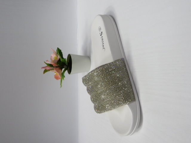 Klapki Damskie CK265 WHITE 36-41 1