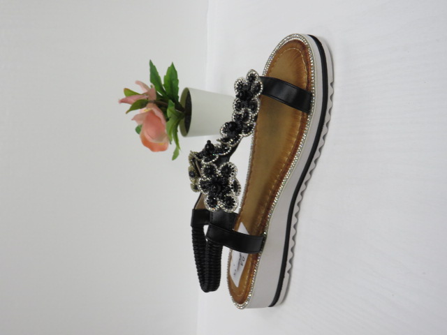 Sandały damskie E8609-F2 BLACK 36-41 1