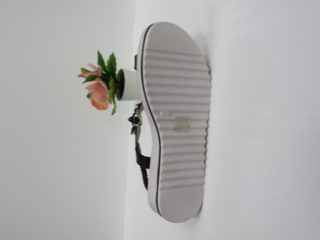 Sandały damskie E8609-F2 BLACK 36-41 2