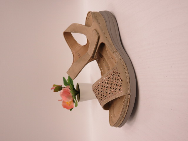 Sandały damskie HU504 KHAKI 36-41