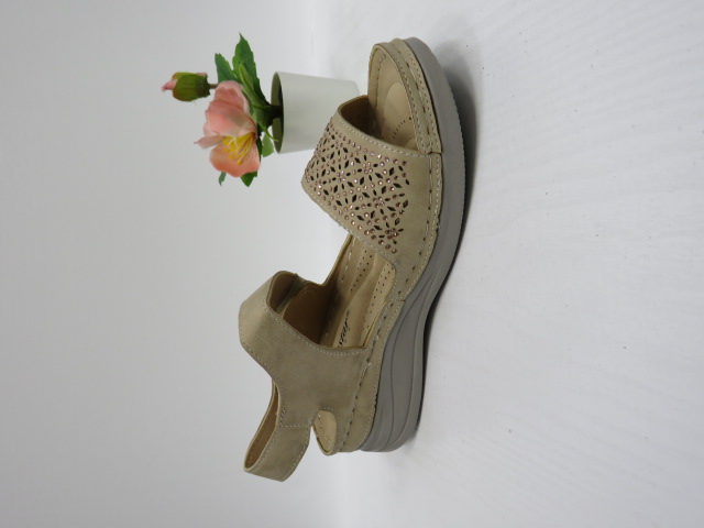 Sandały damskie HU504 KHAKI 36-41 1