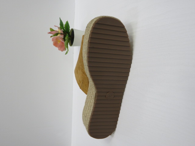 Klapki Damskie 5937 CAMEL 36-41 2