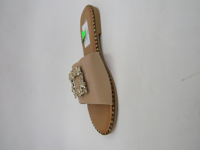 Klapki Damskie W101-2 BEIGE 36-41 1